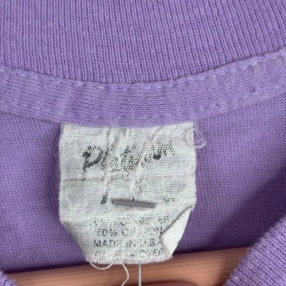 VTG 80s Single Stitch T Shirt L Iditarod 1987 Purple Graphic Spellout Retro USA - Picture 6 of 9